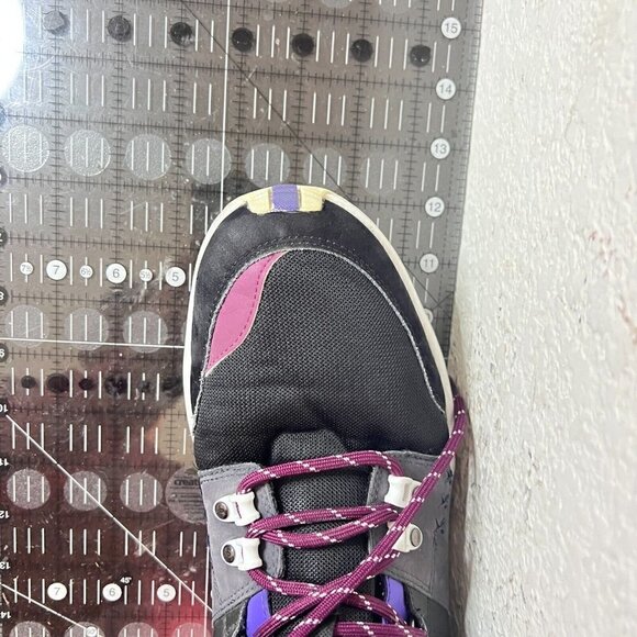 Adidas Fortitude Mid Men Size 11.5 G09439 Black Phantom Gray Nobcri Purple Shoes - Picture 14 of 14